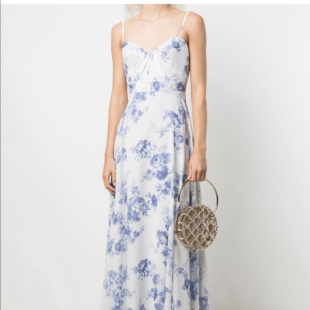 Marchesa Notte Bridesmaids Floral Gown